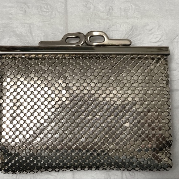 Kane M vintage (at least 30 years old) tri-fold silver plate metal mesh wallet - Picture 3 of 12